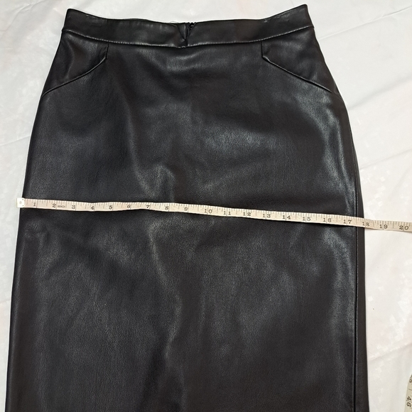 ZARA Faux Leather Pencil Skirt - Picture 12 of 13